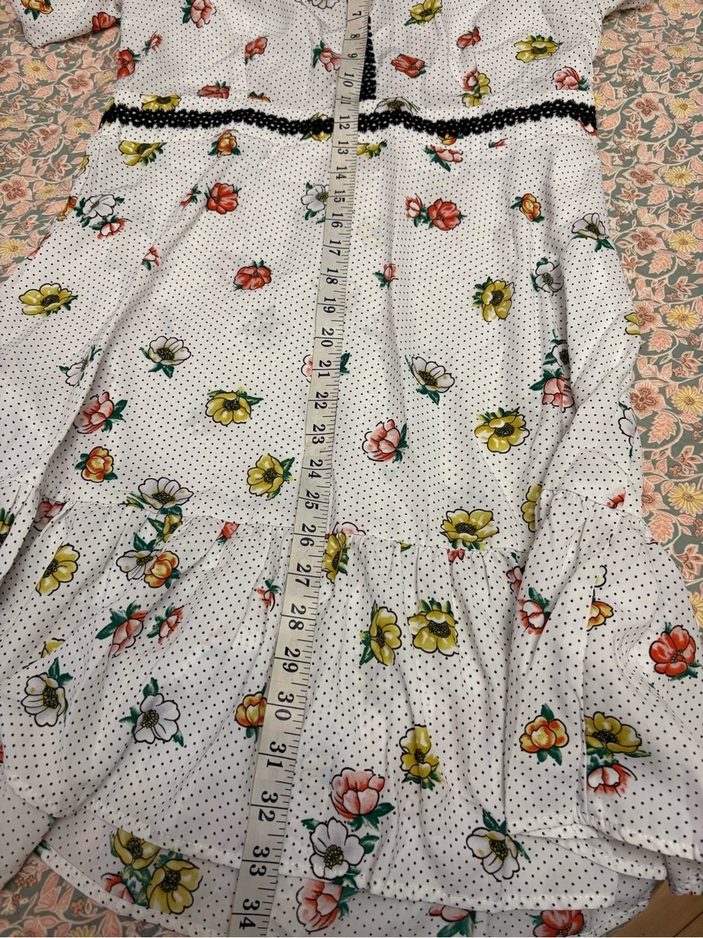 Floral Polka Dot Dress - Picture 7 of 8